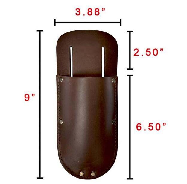 Men waist Bag tool Pouch clamp case electrician scissors sheath Cow Leather H73