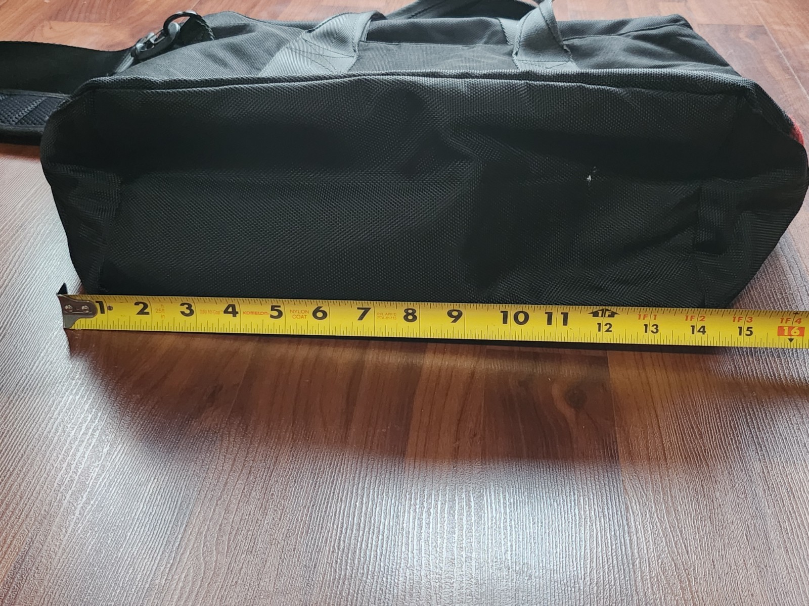 Woolrich x The Hill-Side Briefcase Laptop Tote Bag Black Buffalo Check Strap