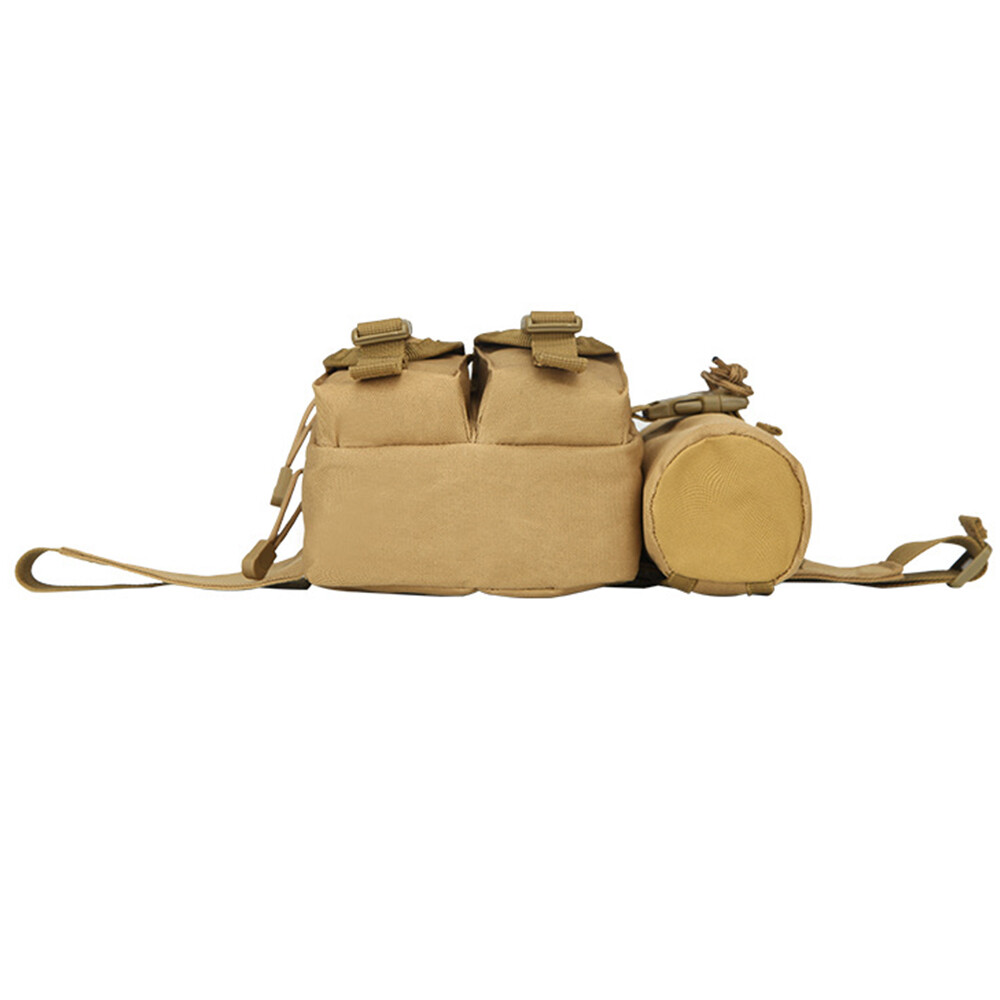 Tactical Waist Bag With Detachable Water Bottle Holder Pocket Bag Travel Bag