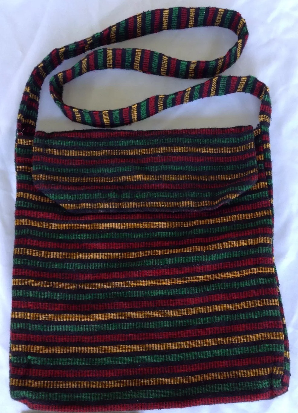 Jamaican Hobo Book Bag Red Yellow Green Black