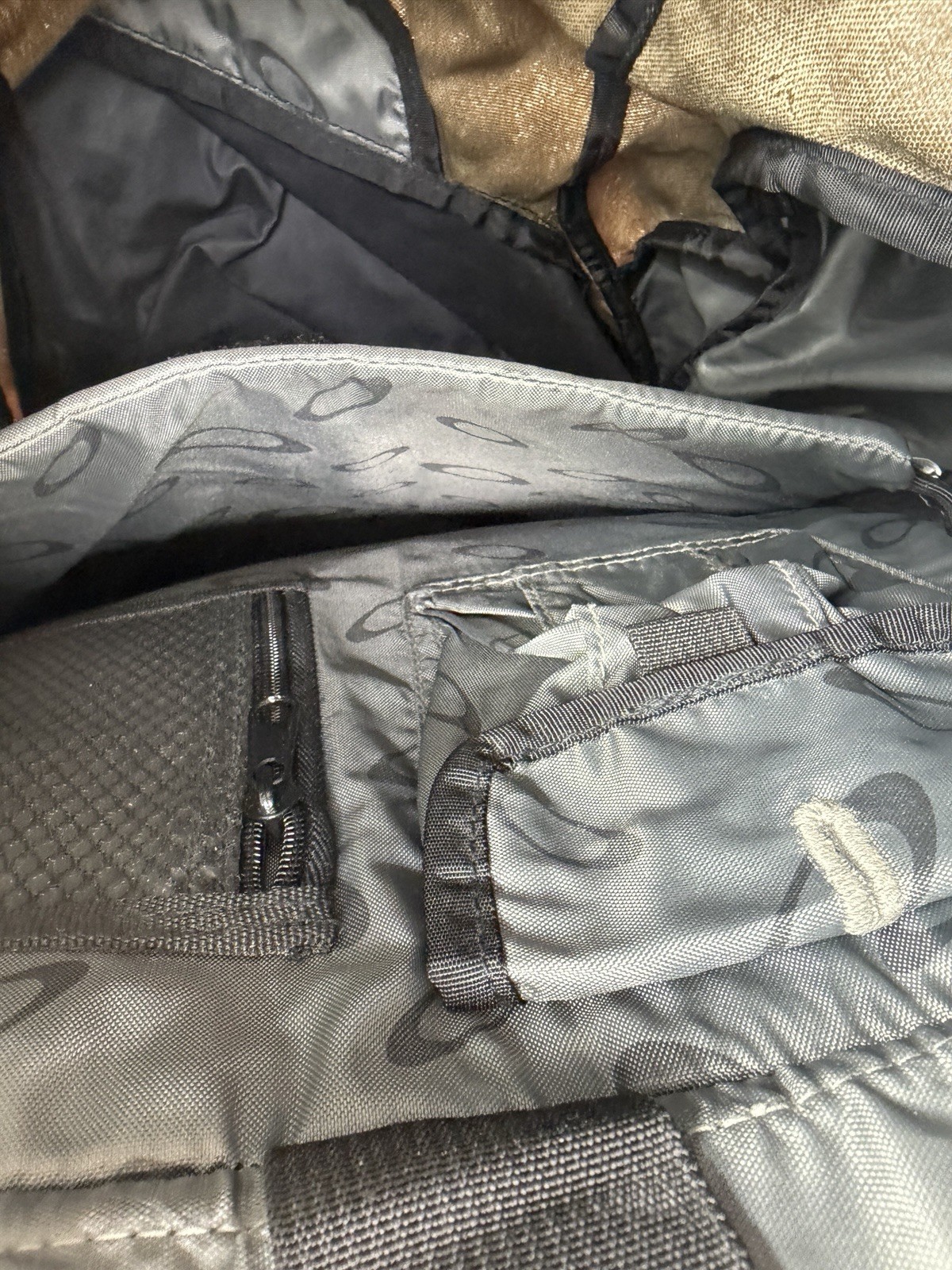 Oakley Tan Black Canvas Large Backpack