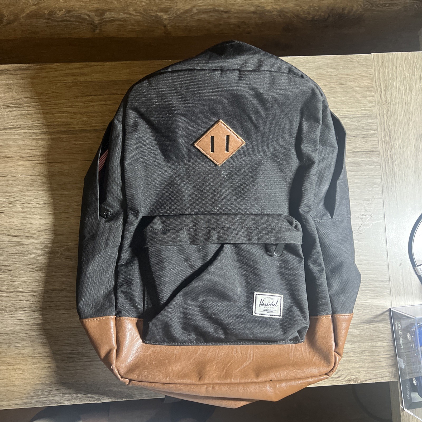 Herschel Heritage Backpack Synthetic Leather Black/Tan One Size