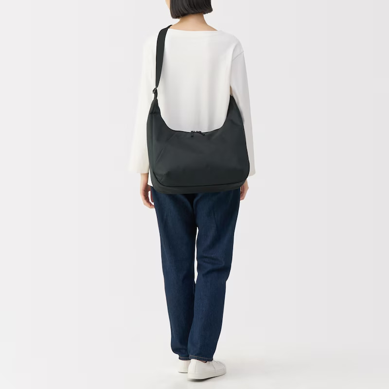 MUJI Water-Repellent 2-Way Shoulder Bag 17-Litter Sling Crossbody Unisex NWT