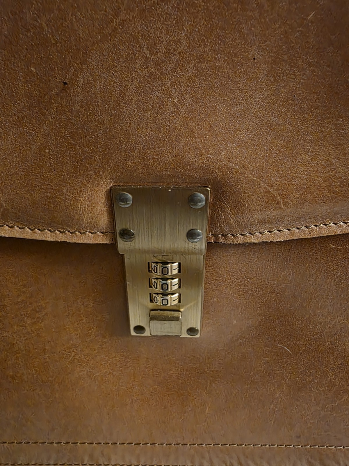 Vintage Leather JACK GEORGE Professional Business Lawyer Briefcase Bag Mens