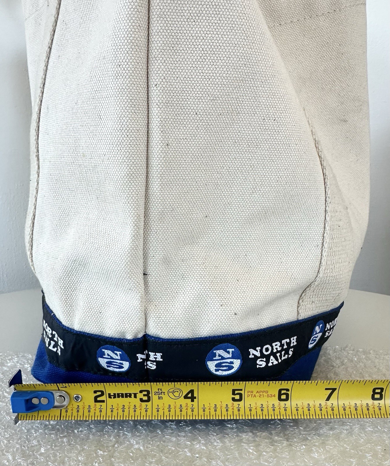 North Sails X Parrott Canvas Co. Tote Bag BOATING SAILING YACHTING (11 x 12 x 7)