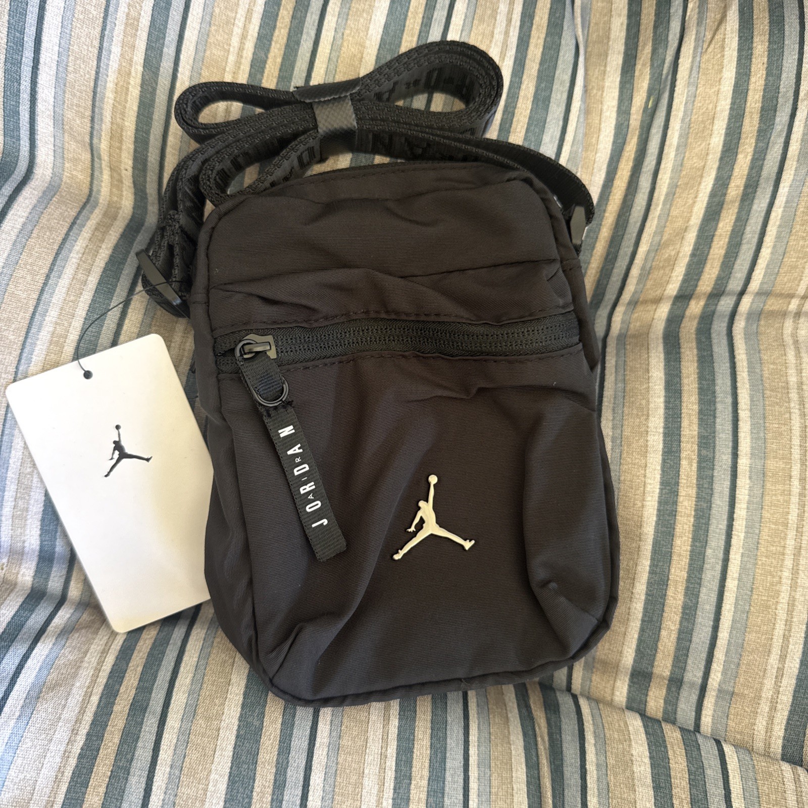 Nike Air Jordan Jumpman Airborne Festival Crossbody Bag Adults Kids Black Small