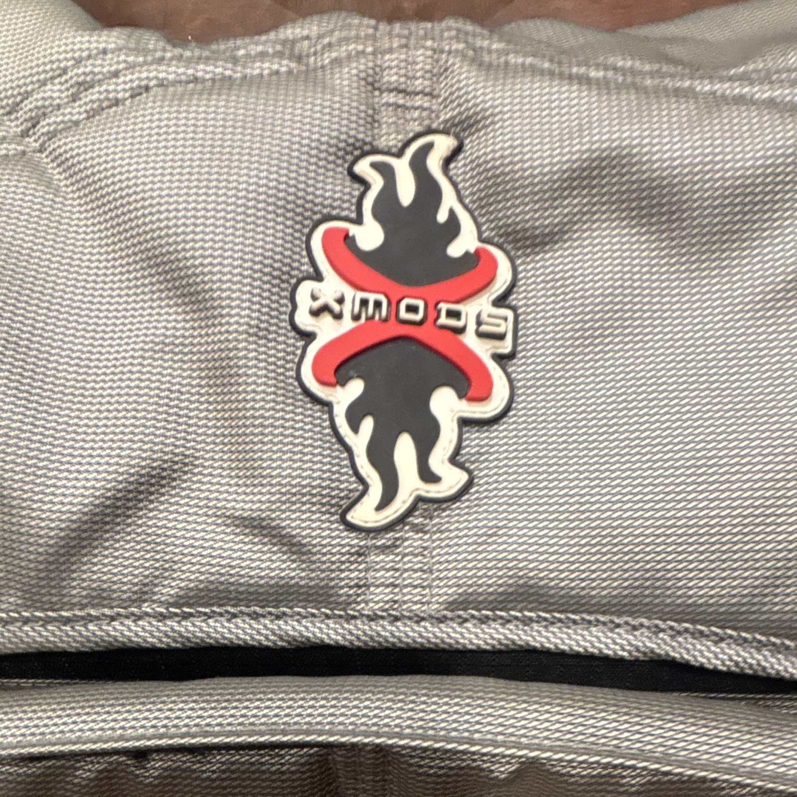 Famous Gray/Black/Red Crossbody Bag Adjustable Strap Zipper Pockets Medium