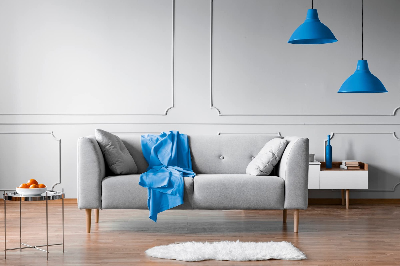 Basic+ Cozy 50 X 60 Fleece Throw Blanket -Baby Blue Baby Blue 50″ x 60″ U1