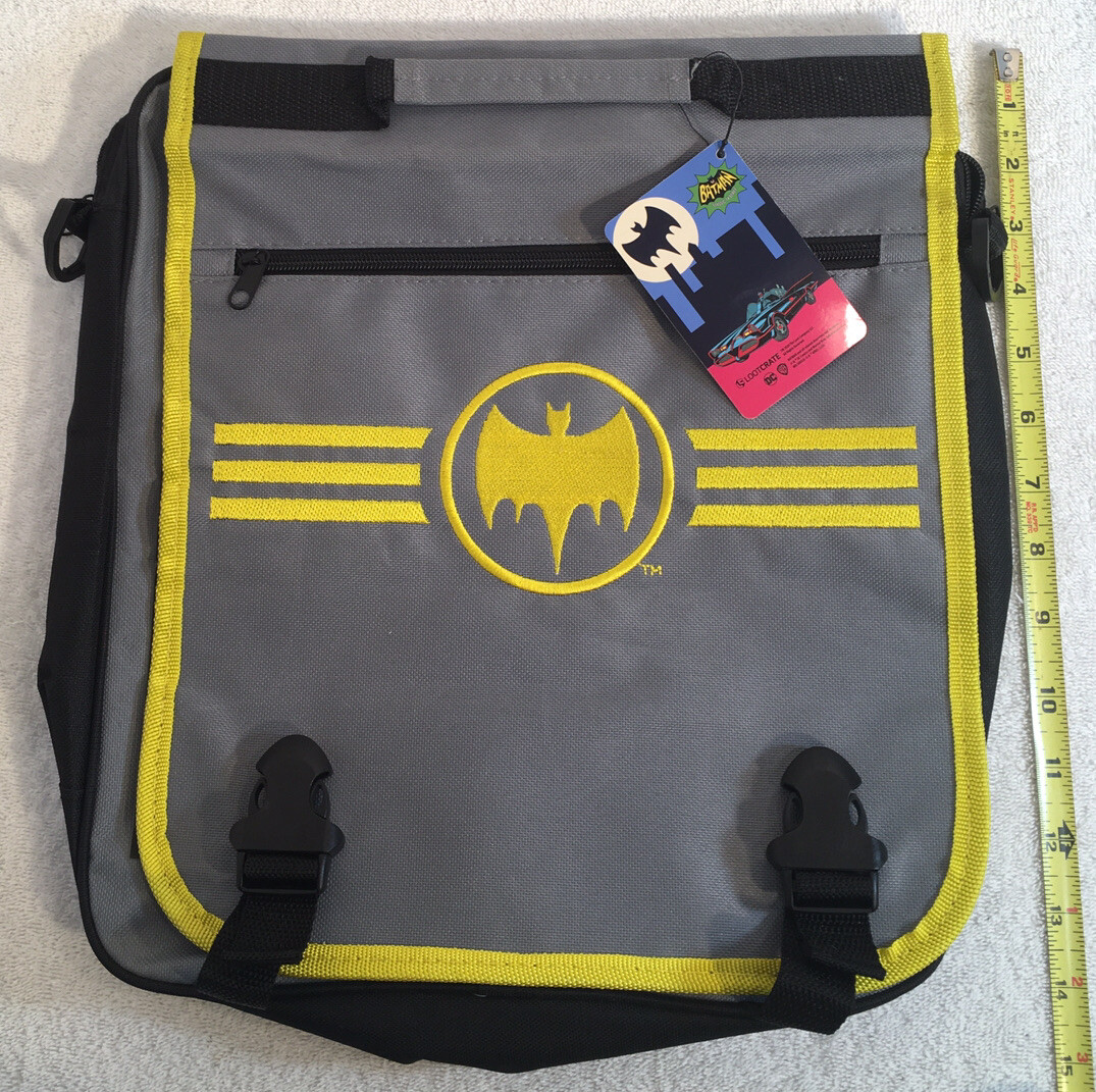 Loot Crate DC Comics Classic Batman TV Series Old School Messenger Bag Tote