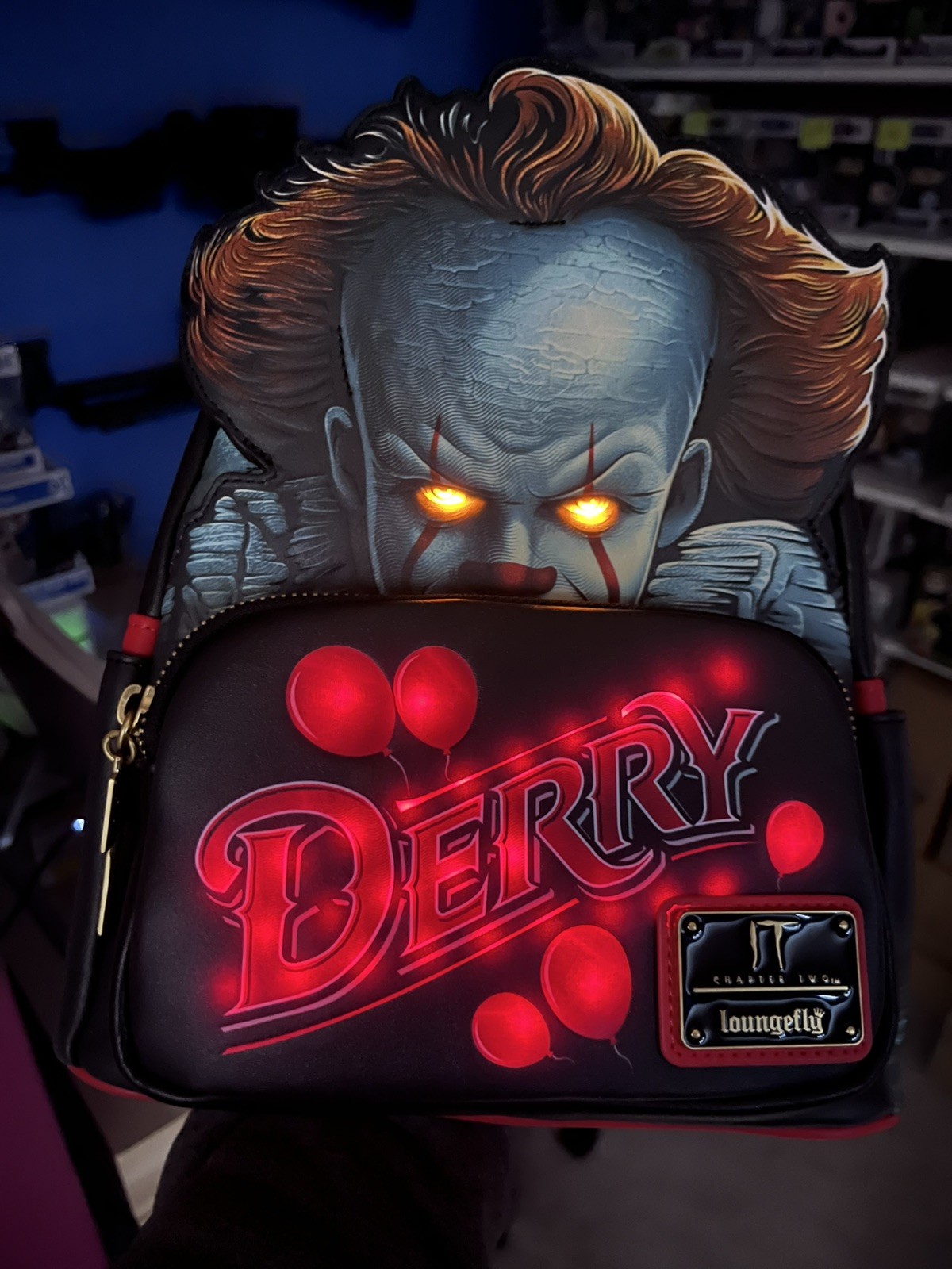 Loungefly It Pennywise – Derry Cosplay Light-Up Mini Backpack