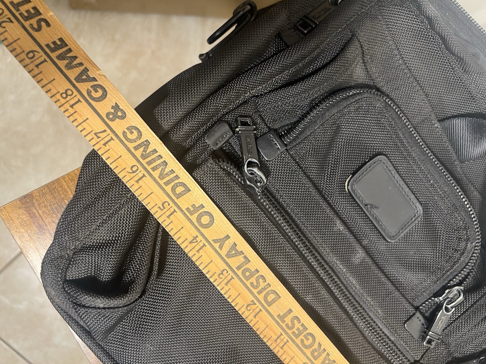 Tumi Black Business Bag Professional Laptop Briefcase No Shoulder Strap