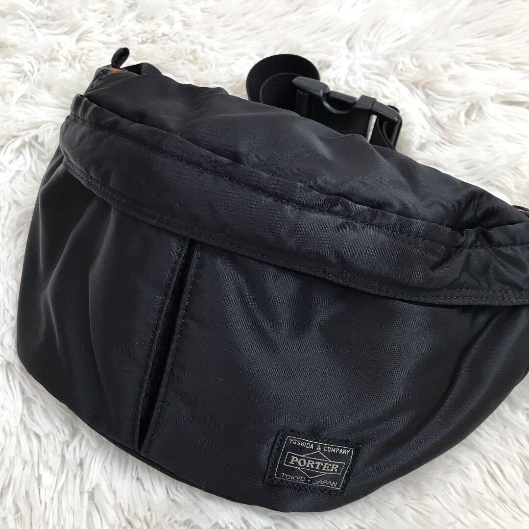 Yoshida Porter Tanker Waist Bag Shoulder bag black moon shape