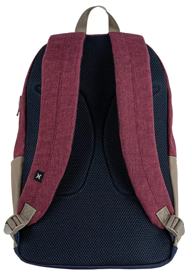 Hurley Aerial Essentials Backpack Deep Maroon/Navy Blue NWT