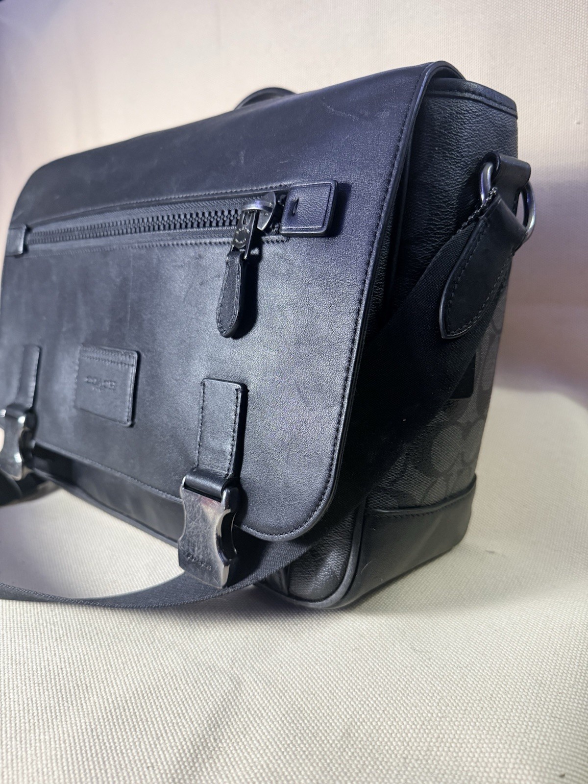 Coach Metropolitan Slim Messenger C2793 – Black Signature Leather