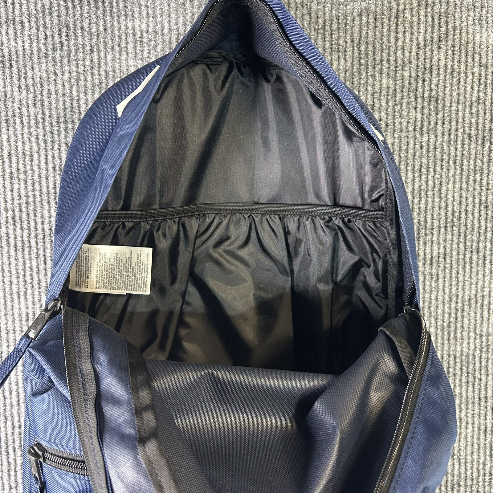 NEW Dickies Logo Backpack Blue Reflective Water Bottle Pocket