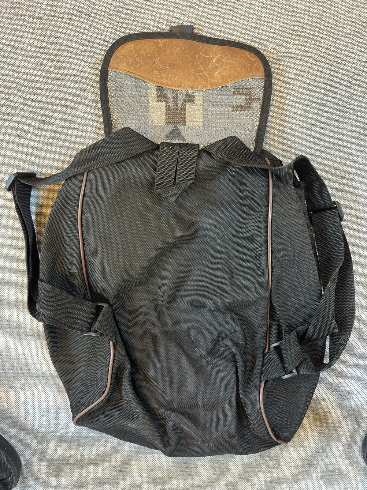 Pendleton Southwest Navajo Aztec Style Wool Backpack — w/ Drawstring — See Desc.