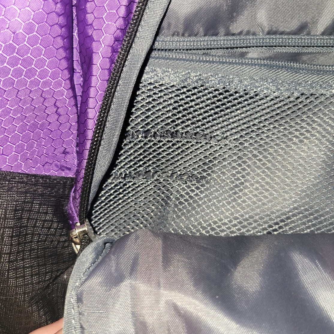 Fila Tech Purple And Orange Backpack With Multiple Pockets
