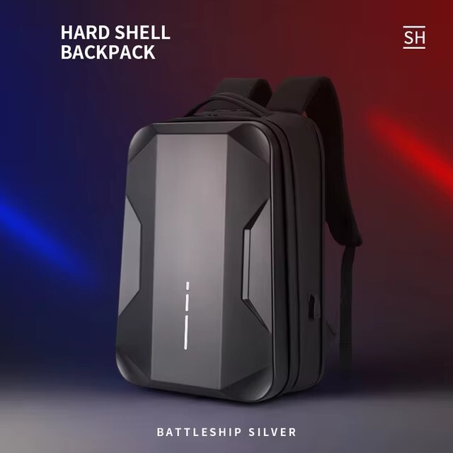 Men’s 17.3 Inch Laptop Business Backpack Waterproof Hard Shell Backpack E-sport