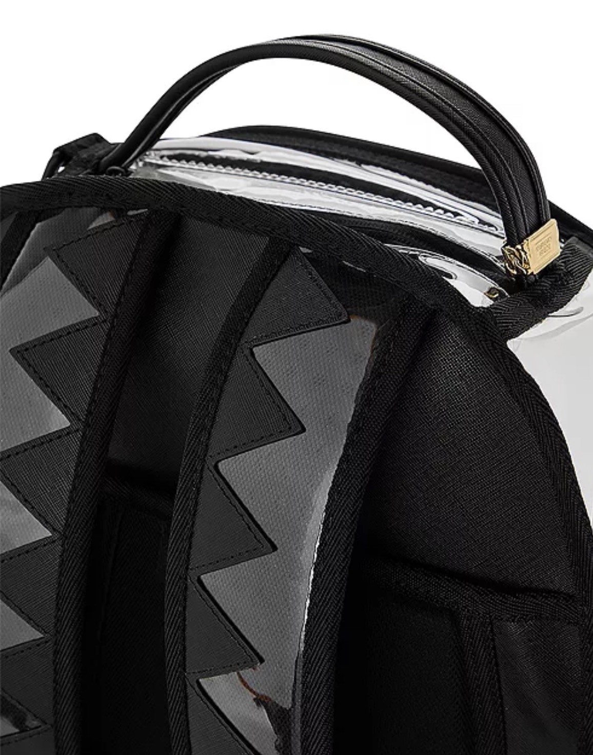 Sprayground CHECK PANEL Clear Backpack❄️New PVC Transparent Bookbag School Bag