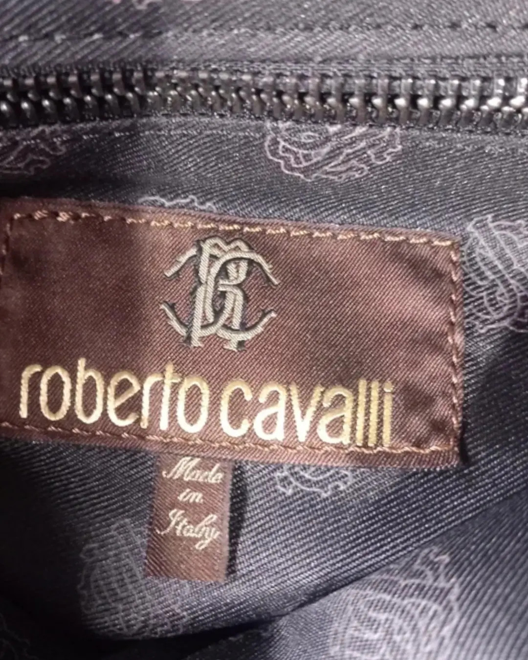 Roberto Cavalli LEATHER men’s CROSSBODY BAG