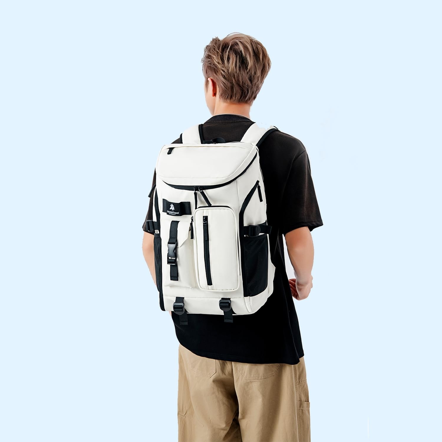 Gym Duffle Tennis Bag Backpack 4Way Waterproof Shoes Compartment Black 02