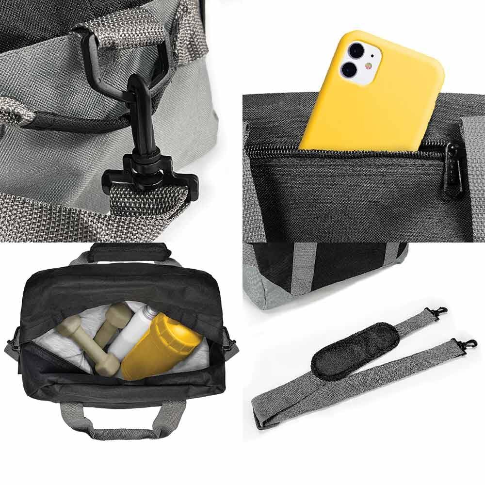 Dalix 14″ Small Duffle Bag Two Toned Gym Travel B
