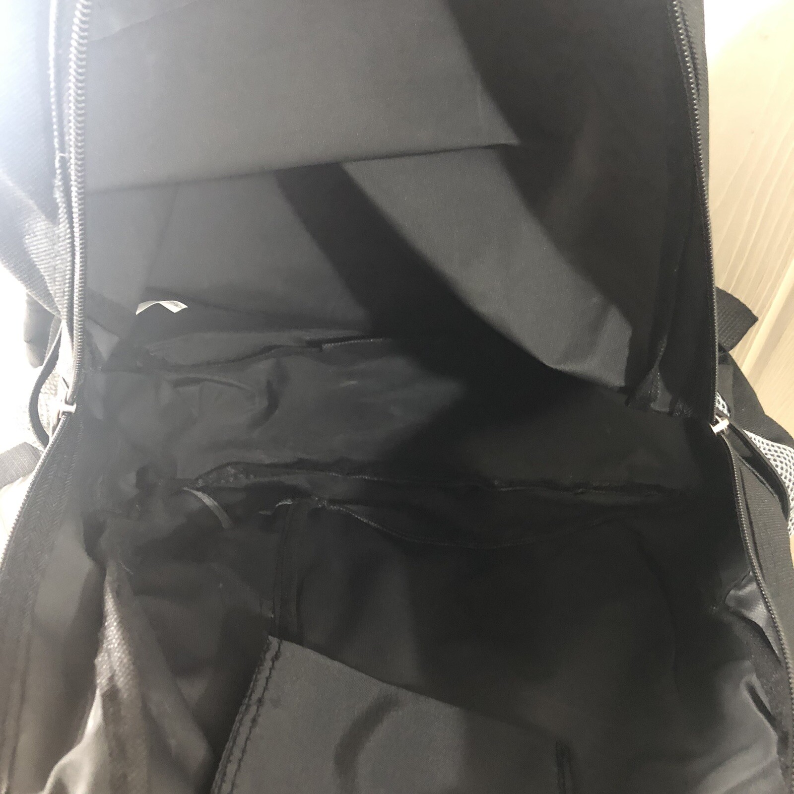 Albion College Unisex Backpack Logo Black Gray
