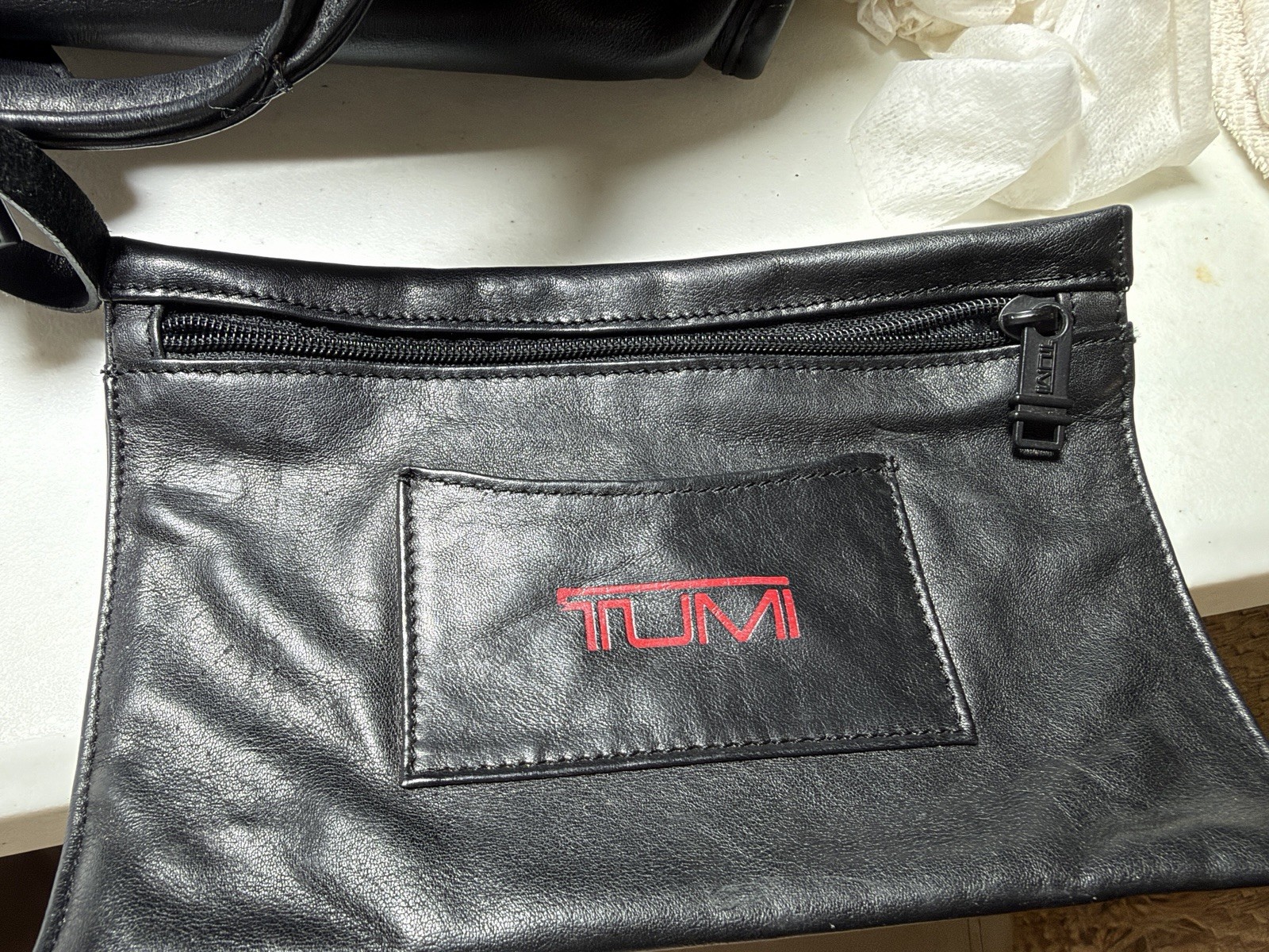TUMI Black NAPA Leather Carry-On Travel Bag, 961D3 Super Soft & Very Strong