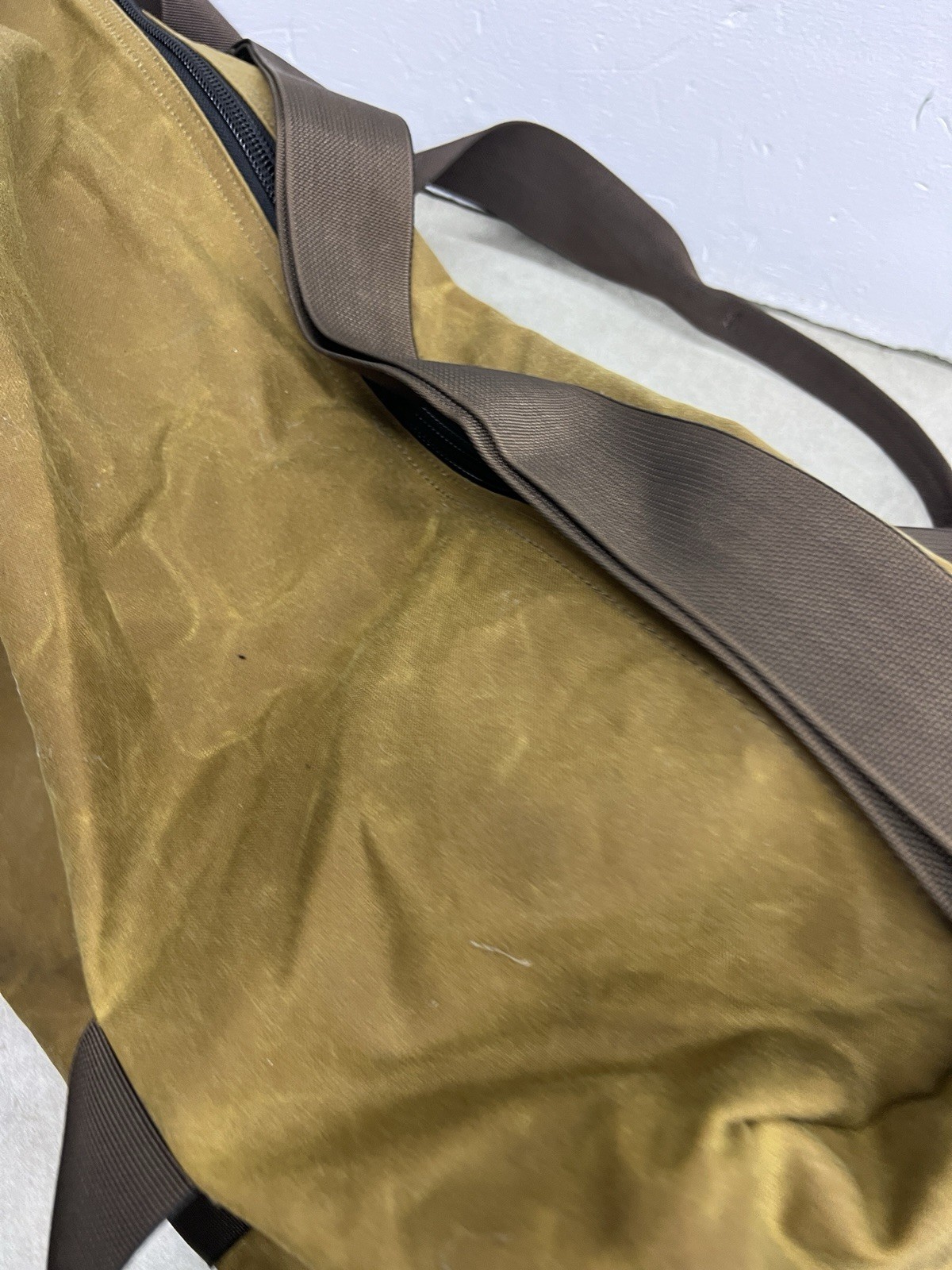 Filson Field Duffel Bag Tan RUGGED TWILL Tin Cloth Nylon Lined Made in USA
