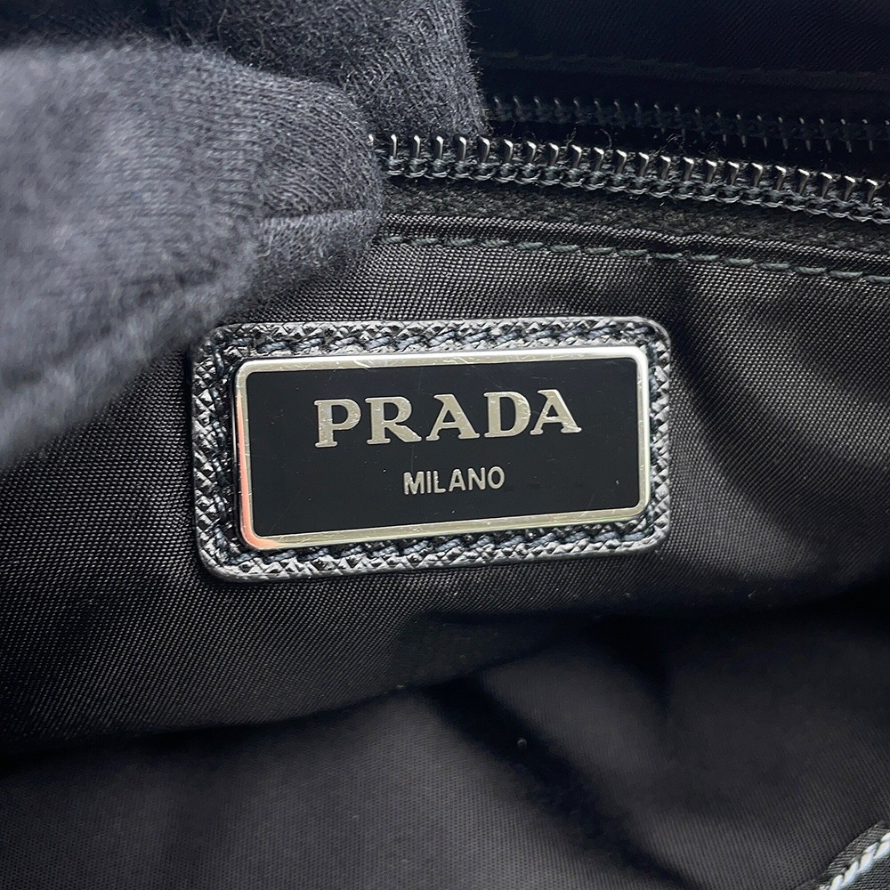 PRADA Frankenstein Crossbody Bag Nylon Black/Multicolor 2VL977