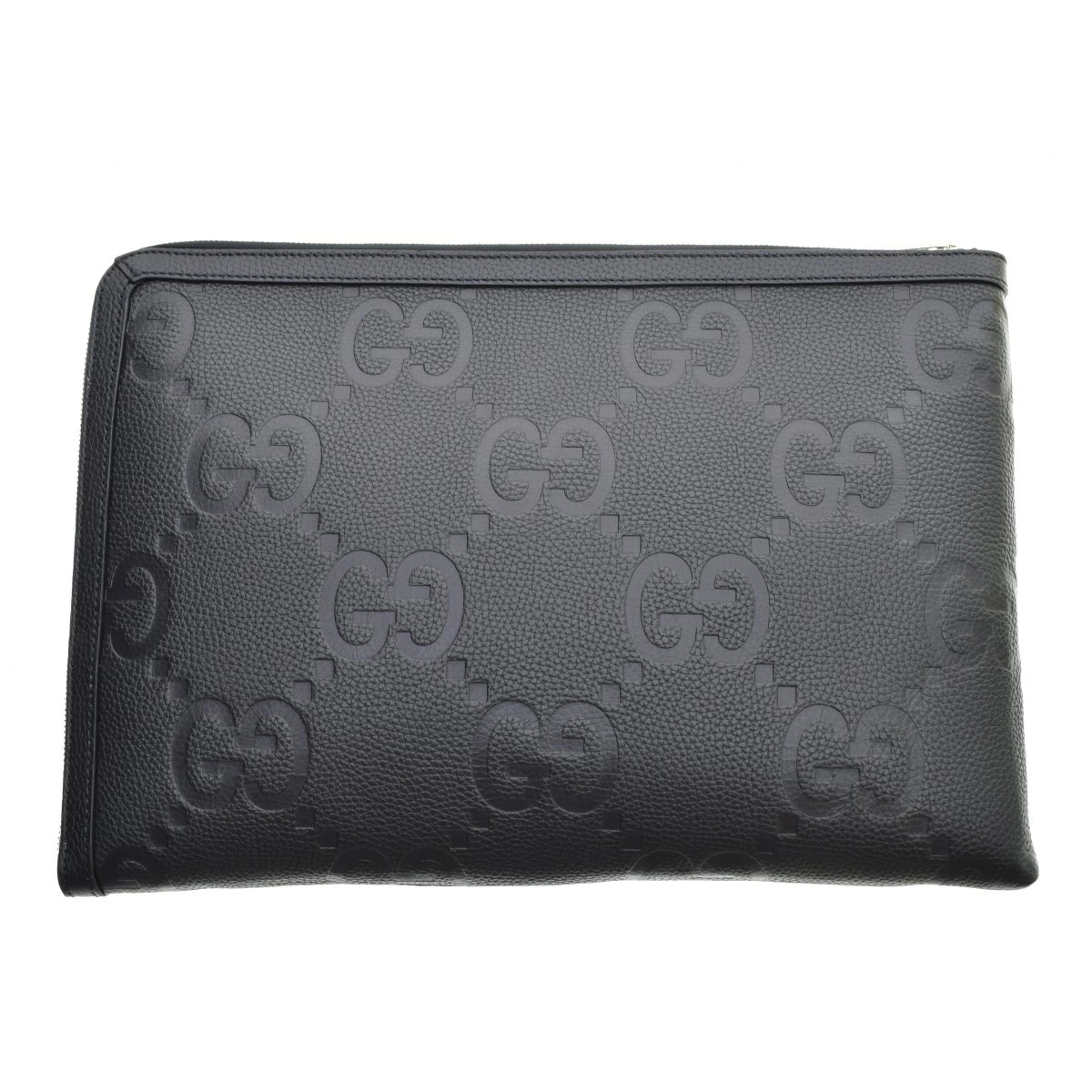 Gucci 792262 Jumbo GG Medium Travel Clutch Bag Leather Bag