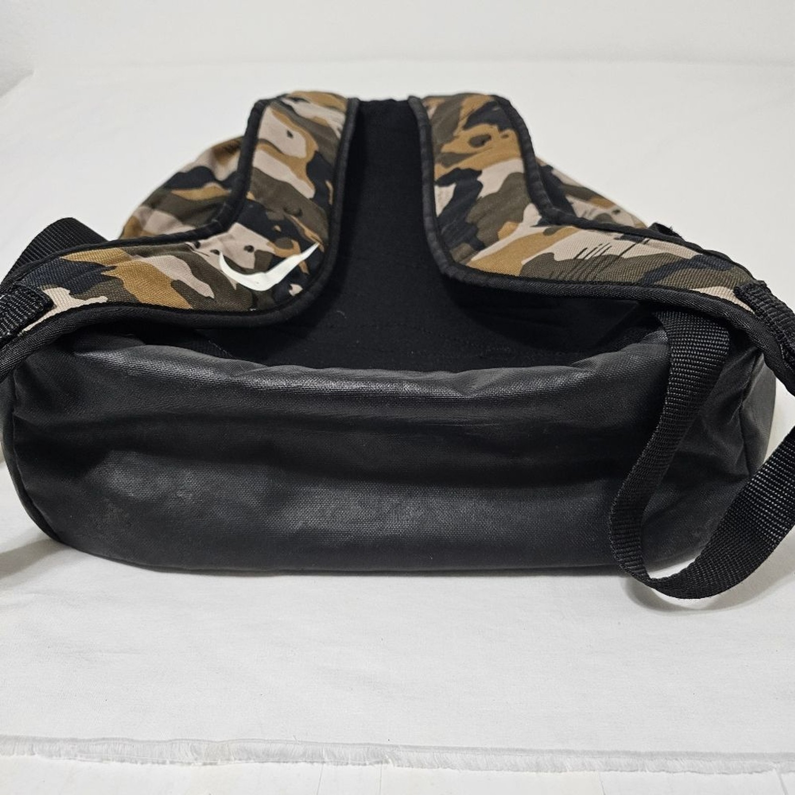 Nike BA5883 Camo Print Backpack – Tan Black White – Durable 100% Polyester