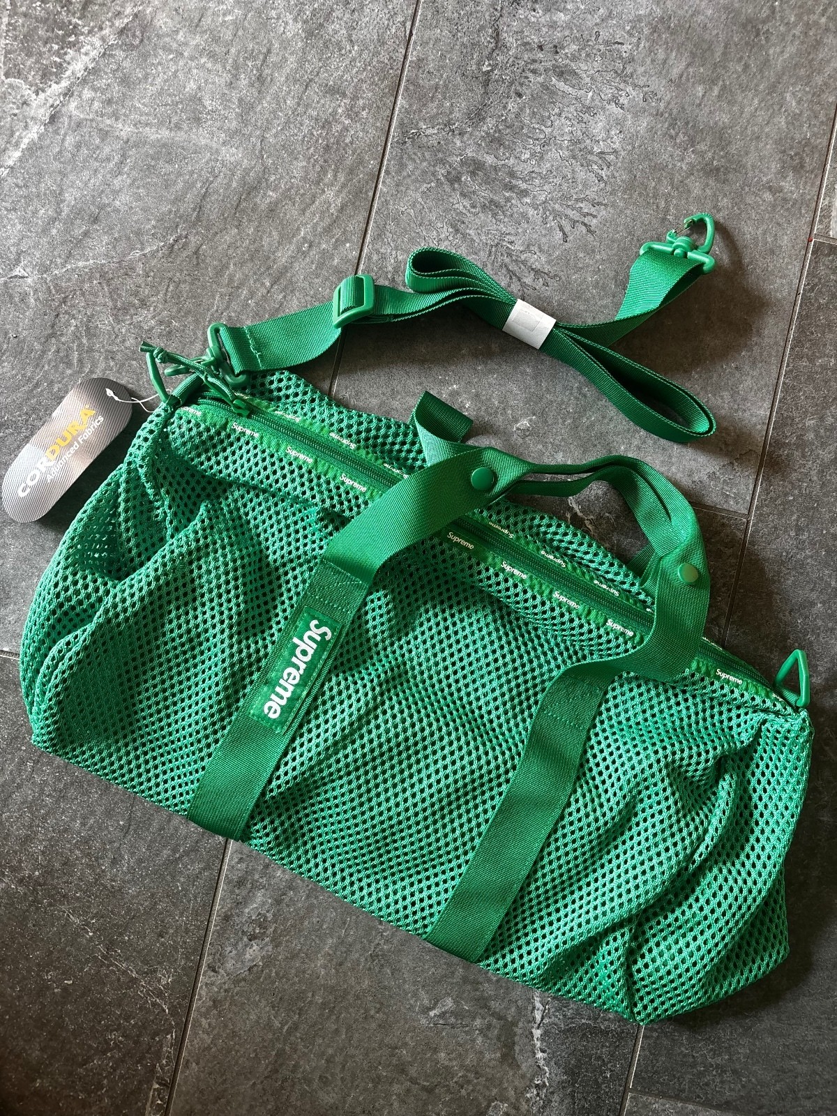 Supreme Mesh Duffle Bag Green SS23