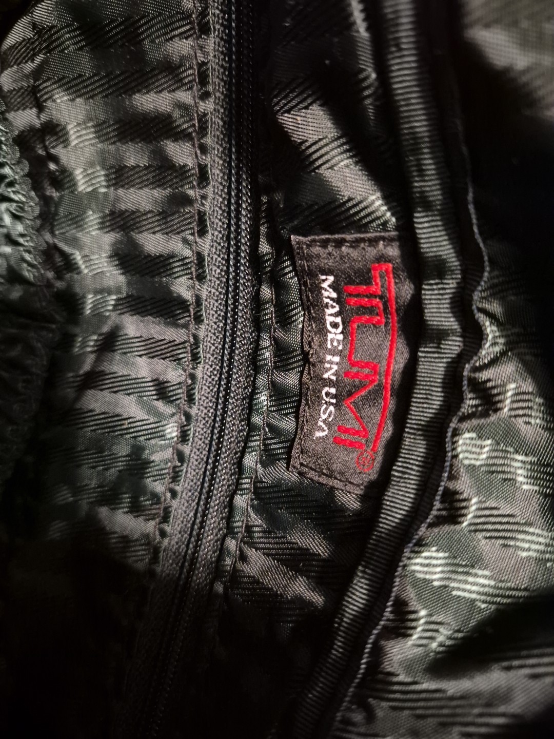 Tumi Dark Green Ballistic Nylon Carry-on Duffle With Name Tag