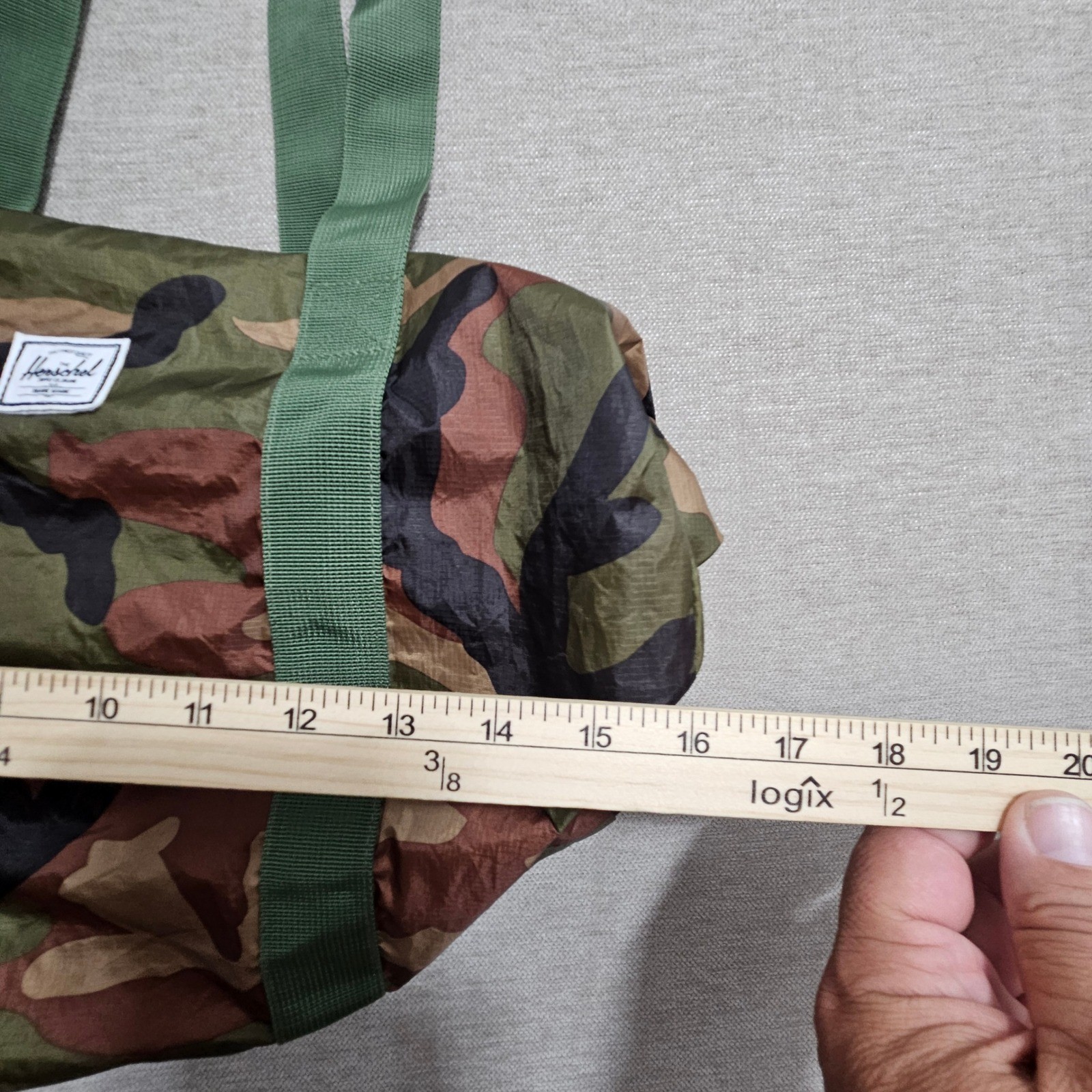 Herschel Packable Duffle Bag OS Camouflage Lightweight Travel Gym 190803S1