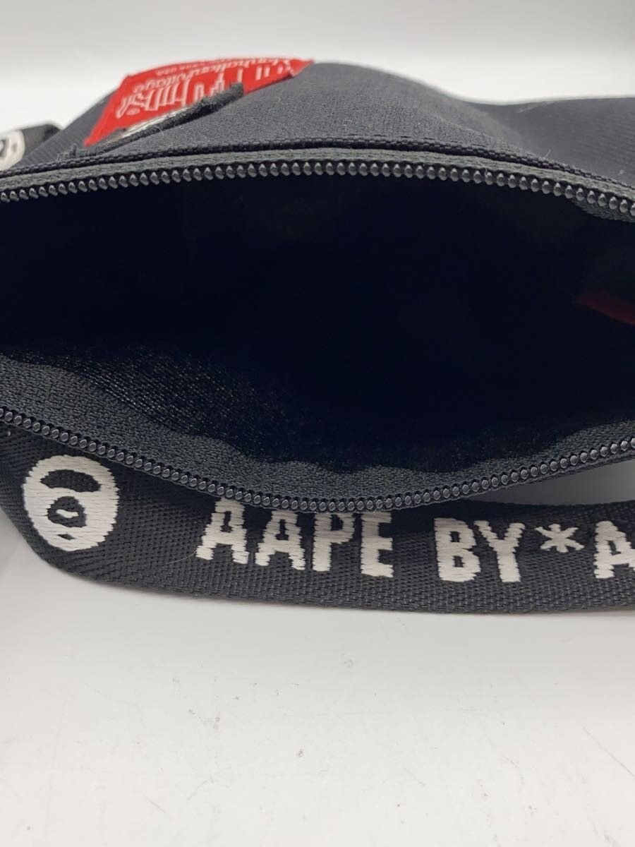 Manhattan Portage × AAPE BY A BATHING APE Waist Bag, Nylon, Black (Solid Color)