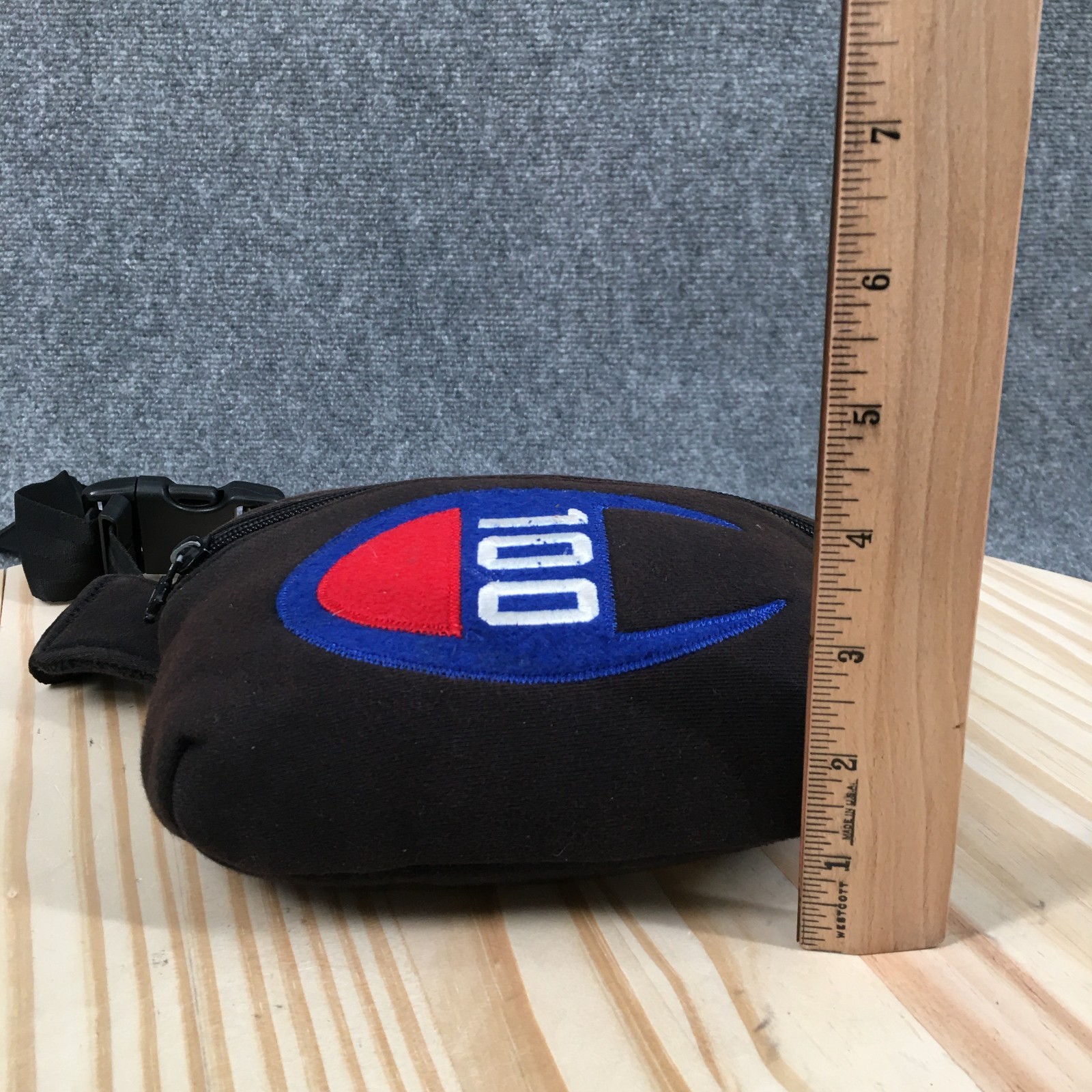 Champion 100th Anniversary Attribute Waist Bag Black Jersey Fleece Fanny Pack
