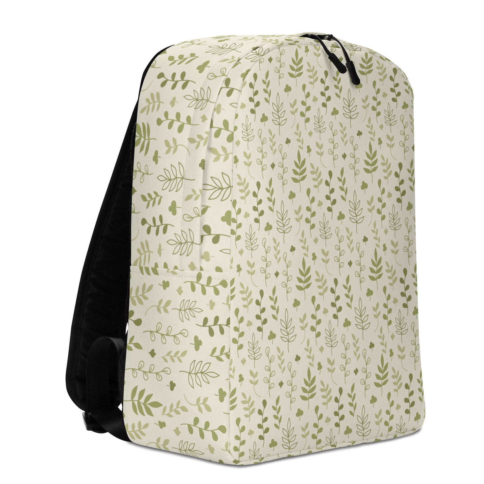 Minimalist Backpack Beautiful Floral Pattern