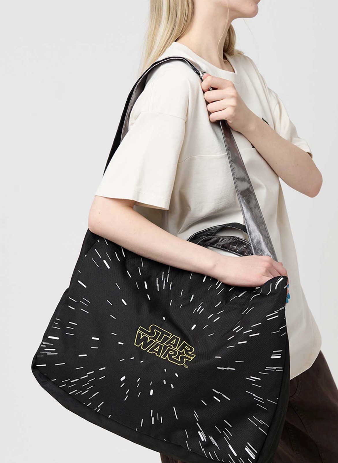 STAR WARS x Graniph Opening Crawl 2WAY Tote Bag Handbag Black Unisex Gift New