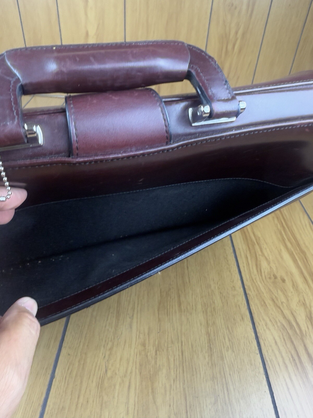 Jack Georges Elements Classic Leather Briefbag Briefcase Laptop Case With Lock