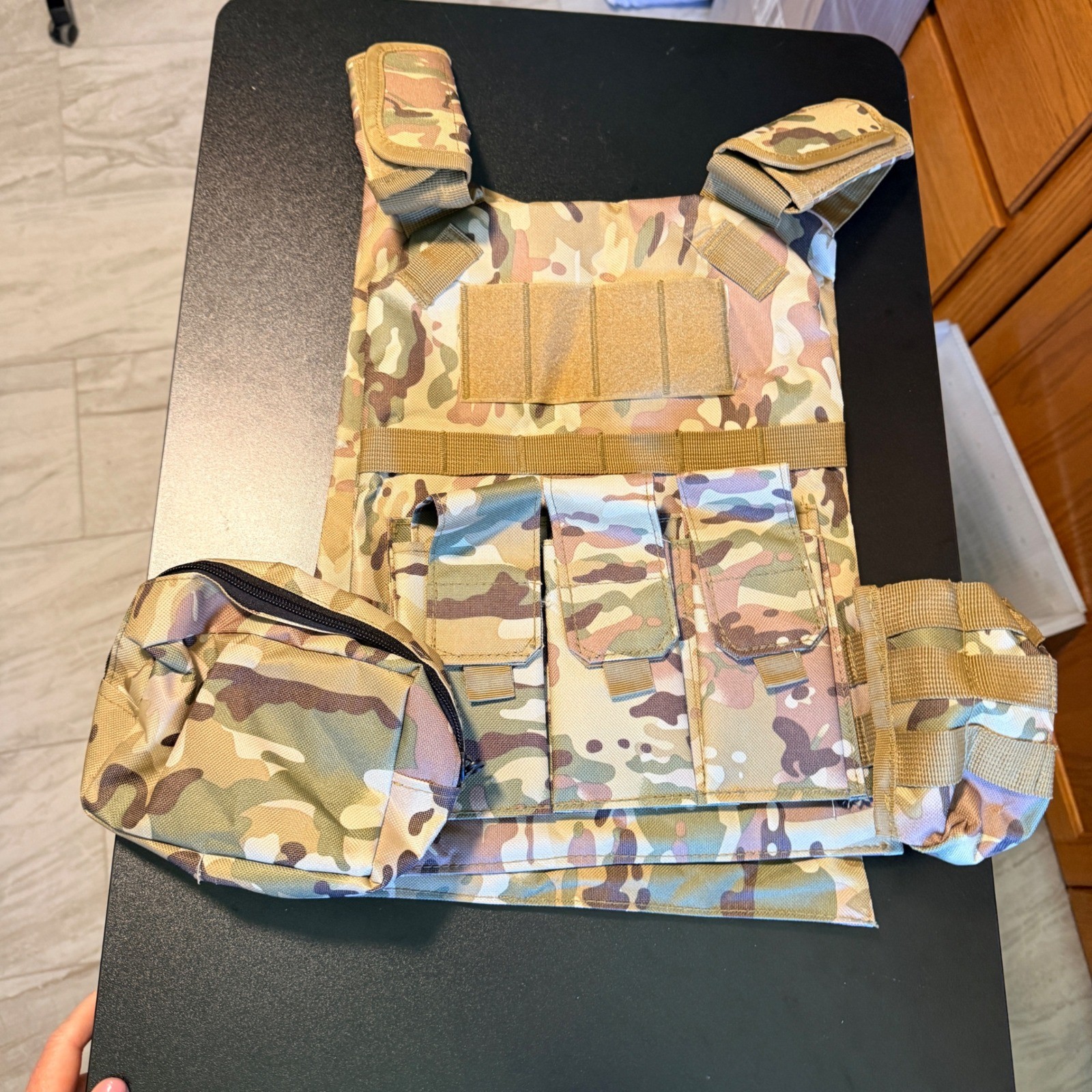 GFIRE Tactical Vest Airsoft Modular 3D Quick Release Multicam Adjustable Lt.Wt.