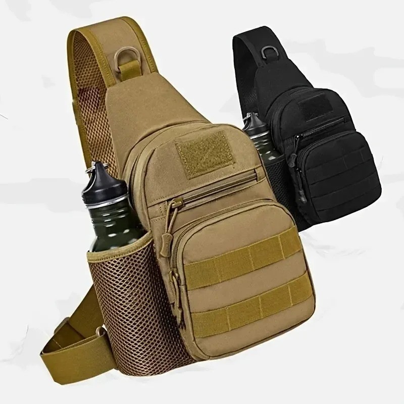 Men Outdoor Tactical Backpack Shoulder Sling Bag Chest Pack Sport Travel Hiking