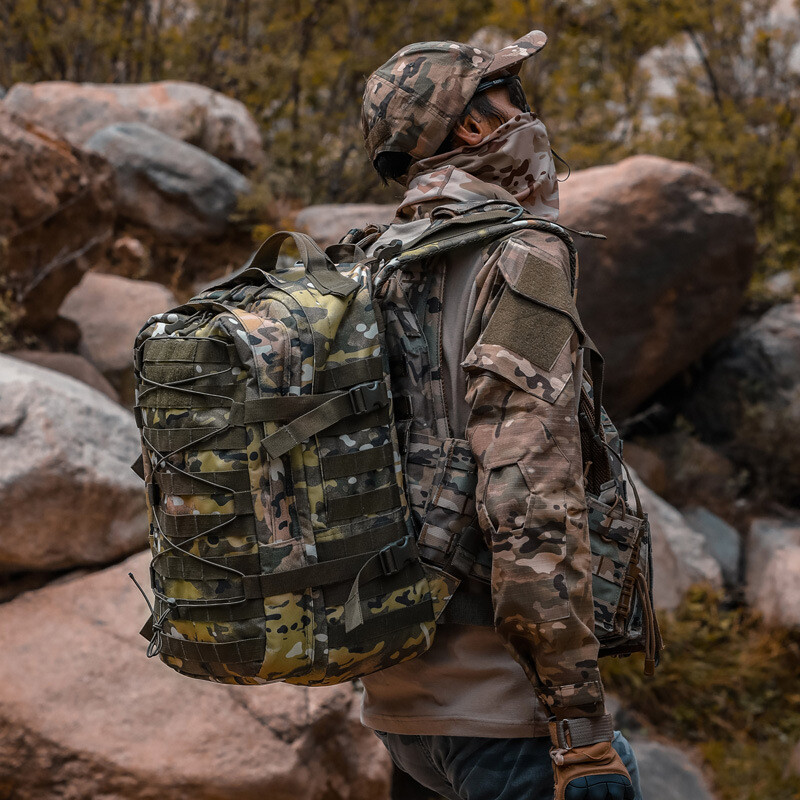 Men’s Tactical Military Backpack Durable Rucksack for Camping Hiking Outdoor