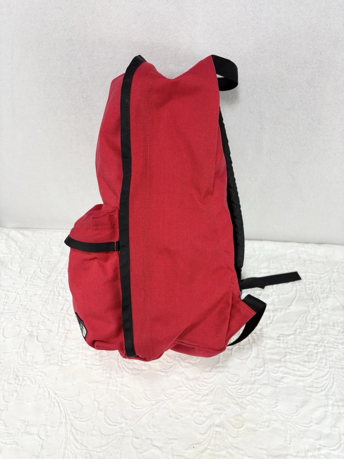 VTG 80s The North Face Backpack Red Minimalistic Design School Travel EUC