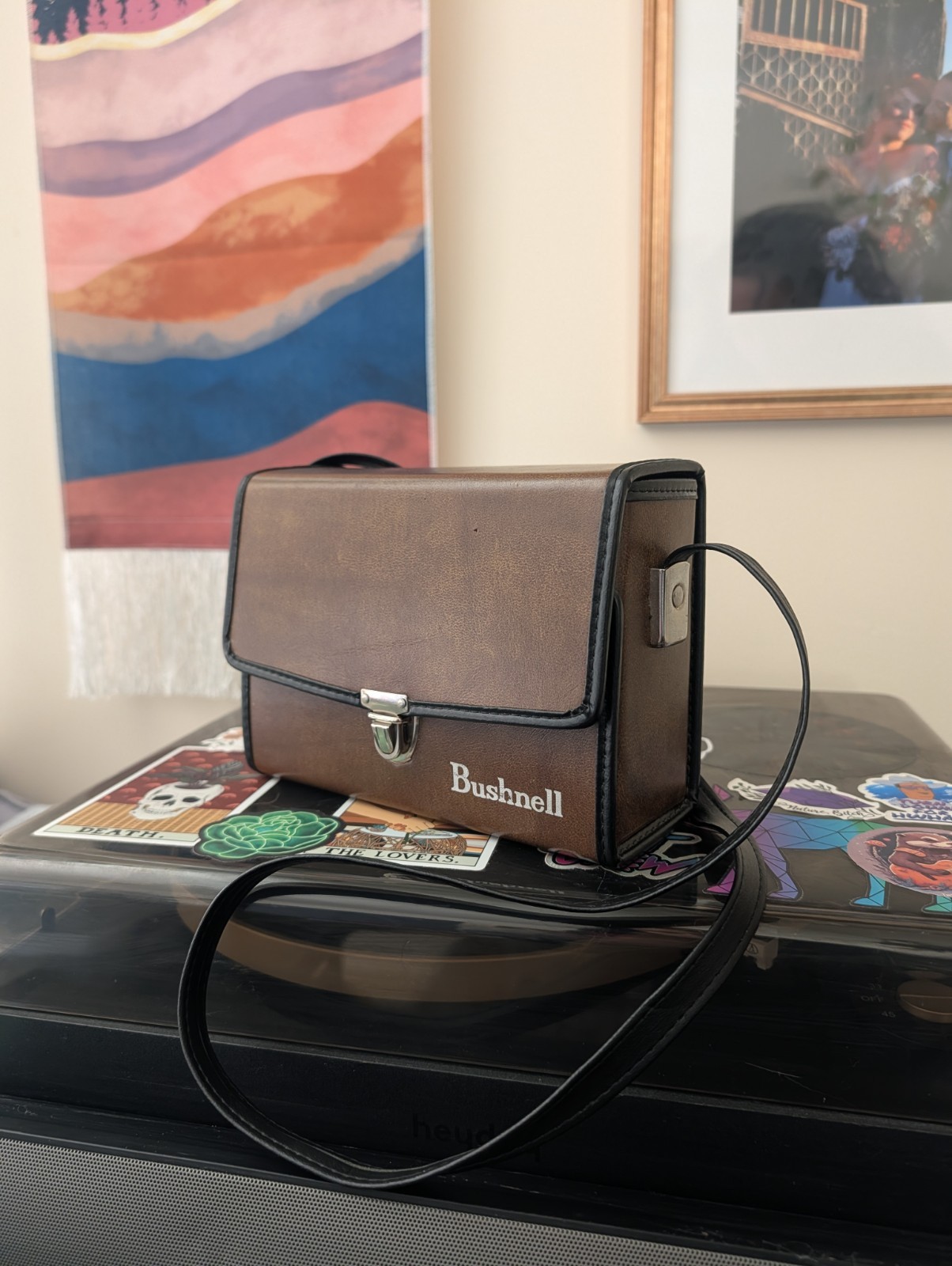 Vintage 1970s Bushnell Binocular Bage Case Or Cute Purse