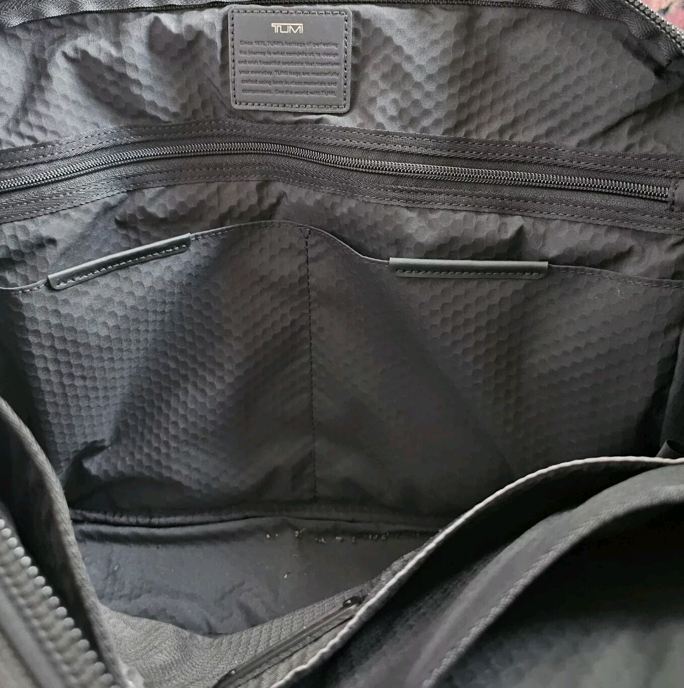 Tumi Alpha Bravo Ballistic Charleston Compact Briefcase Laptop Bag No Strap