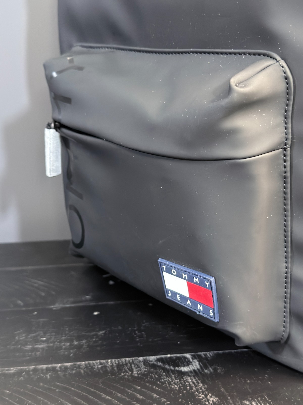 Tommy Jeans Black Gray Backpack Laptop Bag NWT