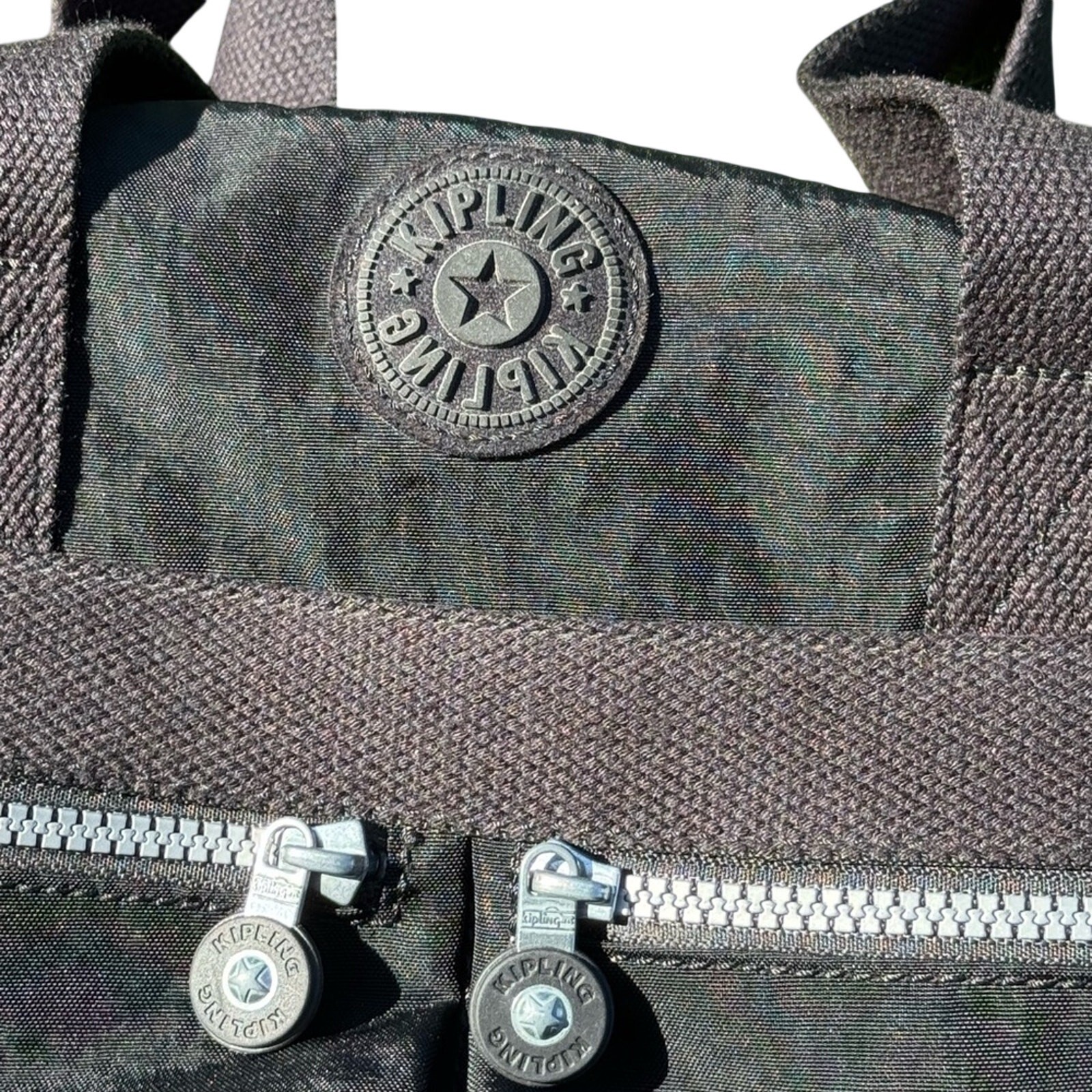 Kipling Black Nylon Shoulder Bag – Durable, Lightweight, Iconic Monkey Charm