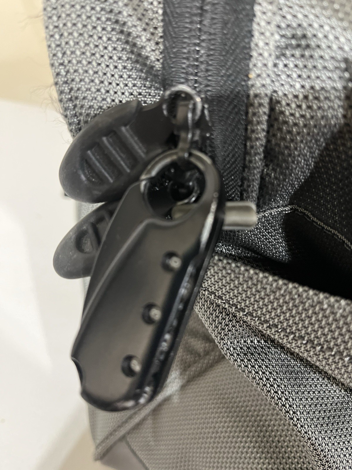 TUMI Boston 2Way Ballistic Nylon Duffle Bag Carry On Gray 525PW Strap (See Pics)