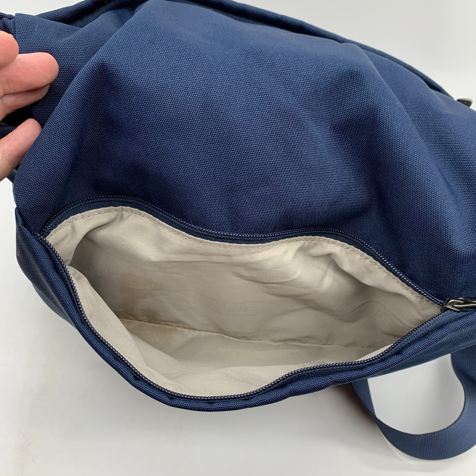 T-Tech by Tumi Messenger Bag Navy Blue Canvas Crossbody 6771NVY 15x10x4
